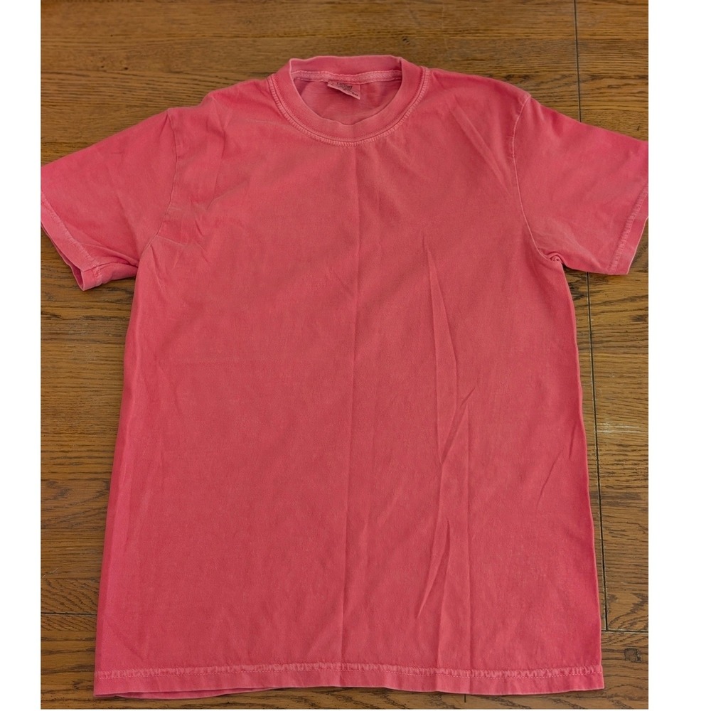 Comfort Colors Hilton Head Island Graphic T-Shirt Coral Mens Small Heavyweight
